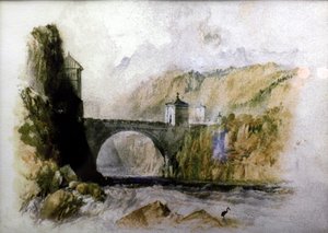 Saint-Maurice brug door Joseph Mallord William Turner